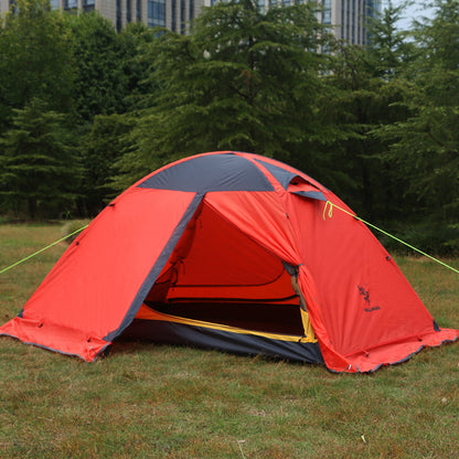 Outdoor Camping Camping Double-layer Aluminum Pole Tent