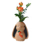 Japanese Cute Little Rabbit Living Room Solid Wood Dried Flower Vase Ornaments