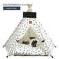 Pet Tent Cat House Removable And Washable Kennel Cat Villa Semi-enclosed Insulation Cat Nest Foldable Cat Tents