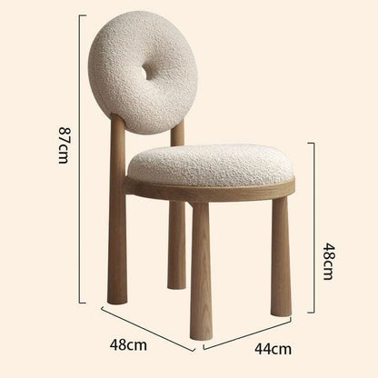 Berber Fleece Chair Home Dining Room Dining Chair Nordic Designer Chair Armchair Desk Chair Make-up Chair Cosmetic Chair