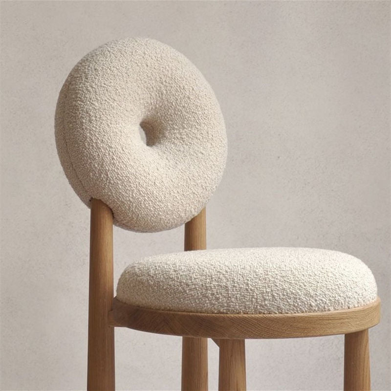 Berber Fleece Chair Home Dining Room Dining Chair Nordic Designer Chair Armchair Desk Chair Make-up Chair Cosmetic Chair